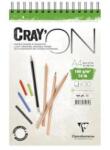 Clairefontaine Művészeti rajztömb Clairefontaine CrayON A/4 30 lap 160g spirálos fehér (p9210-0376)