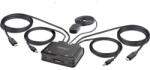 StarTech StarTech. com C2-D46-UC2-CBL-KVM KVM kapcsoló Fekete (C2-D46-UC2-CBL-KVM)
