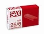 SAX Tűzőkapocs, 26/6, cink, SAX (isak266) - irodaszer