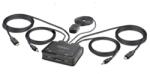 StarTech StarTech. com C2-D46-UAC-CBL-KVM KVM kapcsoló Fekete (C2-D46-UAC-CBL-KVM)
