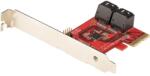 StarTech StarTech. com 4P6G-PCIE-SATA-CARD csatlakozókártya/illesztő Belső (4P6G-PCIE-SATA-CARD)