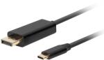 Lanberg CA-CMDP-10CU-0010-BK video átalakító kábel 1 M USB C-típus DisplayPort Fekete (CA-CMDP-10CU-0010-BK)