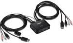 TRENDnet TK-220DPI KVM kapcsoló Fekete (TK-220DPI)