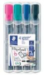 STAEDTLER Táblamarker Staedtler Lumocolor flipchart kerek 4 db-os klt. (pink, türkiz, kék, fekete) (p3021-1386)