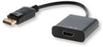 Elmak Savio CL-55 0, 2 M DisplayPort HDMI A-típus (Standard) Fekete video átalakító kábel (cl-55)