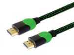 SAVIO GCL-03 1, 8 M HDMI A-típus (Standard) Fekete, Zöld kábel (SAVIO GCL-03)