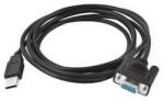Zebra CBL-58926-04 soros kábel Fekete 1, 8 M USB A típus DB-9 (CBL-58926-04)