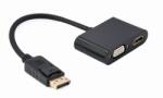 Gembird A-DPM-HDMIFVGAF-01 DisplayPort kábel 0, 1 M Fekete (A-DPM-HDMIFVGAF-01)