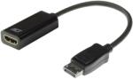ACT AC7555 video átalakító kábel 0, 15 M DisplayPort HDMI A-típus (Standard) Fekete (AC7555)