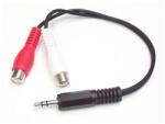 StarTech StarTech. com MUMFRCA audio kábel 0, 15 M 3.5mm 2 x RCA Fekete (MUMFRCA)