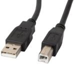 Lanberg CA-USBA-10CC-0005-BK USB kábel USB 2.0 0, 5 M USB B Fekete (CA-USBA-10CC-0005-BK)