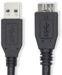 Nedis CCGL61500BK10 USB kábel USB 3.2 Gen 1 (3.1 Gen 1) 1 M USB A Micro-USB B Fekete (CCGL61500BK10)