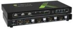 Intellinet Network Solutions Techly 4x1 USB HDMI KVM Switch 4Kx2K IDATA KVM-HDMI4U KVM kapcsoló Fekete (028702)