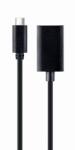 Gembird A-CM-DPF-02 video átalakító kábel 0, 15 M USB C-típus DisplayPort Fekete (A-CM-DPF-02)