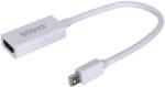 Elmak Savio CL-57 0, 2 M Mini DisplayPort HDMI A-típus (Standard) Fehér video átalakító kábel (cl-57)