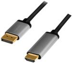 LogiLink CDA0107 video átalakító kábel 2 M DisplayPort HDMI Fekete, Szürke (CDA0107) - easy-shop