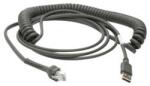 Zebra CBA-U09-C15ZAR USB kábel 4, 57 M USB A Szürke (CBA-U09-C15ZAR)