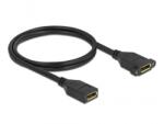Delock 87100 DisplayPort anya - DisplayPort anya, 1 m, 4K Fekete kábel (87100)