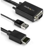 StarTech StarTech. com VGA2HDMM2M video átalakító kábel 2 M USB Type-A + VGA (D-Sub) HDMI A-típus (Standard) Fekete (VGA2HDMM2M)
