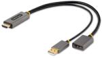 StarTech StarTech. com 128-HDMI-DISPLAYPORT video átalakító kábel 0, 3 M HDMI A-típus (Standard) Fekete, Szürke (128-HDMI-DISPLAYPORT)