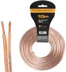 Libox 2x1, 50mm LB0008-10 audio kábel 10 M Átlátszó (LB0008-10)