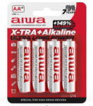 Aiwa AB-AALR6/4 X-TRA + Alkáli elem AA (LR6) 4db