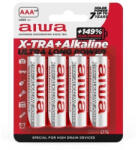 Aiwa AB-AAALR03/4 X-TRA + Alkáli elem AAA (LR03) 4db