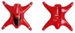 MJX MJX X400V2-01/18B- Top und lower cabinet canopy red - Alsó és felső vázelem szett piros
