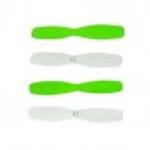 Cheerson CX30C/CX30W/CX30S-05A-Blade set green-white - Rotorlapát szett zöld-fehér