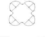MJX MJX X300C-21B- Protecting frame silver - Rotorvédő szett ezüst