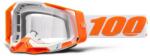  100% - Racecraft 2 Orange Cross szemüveg - Átlátszó plexivel