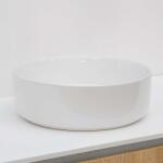 RIHO Lagoon kerek kerámia mosdó 34, 6x11, 4 cm fényes fehér W032001005 (W032001005)