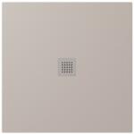 POLYSAN Sapho POLYSAN TRENECA 90x90 cm öntöttmárvány zuhanytálca, matt bézs 84300.81 (84300.81)