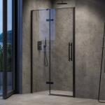 RAVAK Cool! COSD2 100 cm zuhanyajtó transparent üveggel, fekete X0VVAC300Z1 (X0VVAC300Z1)