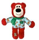 KONG Holiday Wild Knots Christmas Bear Maci S/M piros 17cm