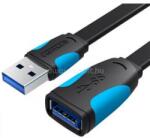 Vention USB 3.0 hosszabbító, lapos, 0, 5m, kábel (fekete) (VAS-A13-B050) (VAS-A13-B050)