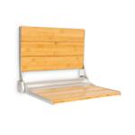 OneConcept Arielle, zuhanyszék, bambusz, alumínium, lehajtható, teherbírás max. 160 kg, fa (BES14-Bamboo Throne) (BES14-Bamboo Throne)