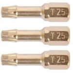 Makita gyémánt-zafír bevonatú bit T10 25mm 3db (P-38691) (P-38691)