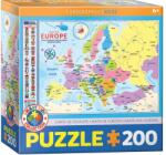 EUROGRAPHICS 200 db-os puzzle - Map of Europe (6200-5374)