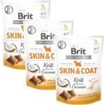 Brit Care Dog Functional Snack skin&coat Krill 3x150 g recompense caini piele si blana