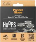 Panzer HoOps Apple iPhone 16 Pro/15 Pro/16 Pro Max/15 Pro Max kamera védő gyűrű - natúr alumínium (1195)