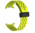 Cellect Samsung Galaxy Watch Ultra 24mm lyukacsos szilikon óraszíj neonzöld (CEL-STRAPPWATCH7U-NE) (CEL-STRAPPWATCH7U-NE)