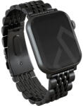 Burga Apple Watch Chic Royal Fém Karpánt - 42/44/45/49 mm, Fekete
