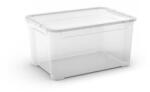 Cutie de depozitare de plastic cu capac, transparent, 47 l M122021