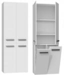 GreenSite Drohmo 2K DD fürdőszoba szekrény, 60x174x30 cm, fehér (GSB5999114107666)