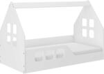  Montessori HÁZIKÓ gyerekágy 160x80cm - ajándék matraccal - balos (pepita-3988754)