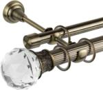  Odeon Dupla Függönyrúd Galéria - Antik Arany - 360 cm