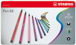 STABILO Pen 68 Filctoll Készlet - 50 db Fémdobozban (4210233)