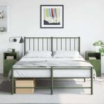 vidaXL Acél Éjjeliszekrény - 2 db - Olívazöld - 34, 5x39x62 cm (841772)