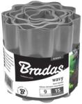 Bradas Gyepszegély, hullámos 9m x 10cm szürke (1503139 - OBFGY 0910)